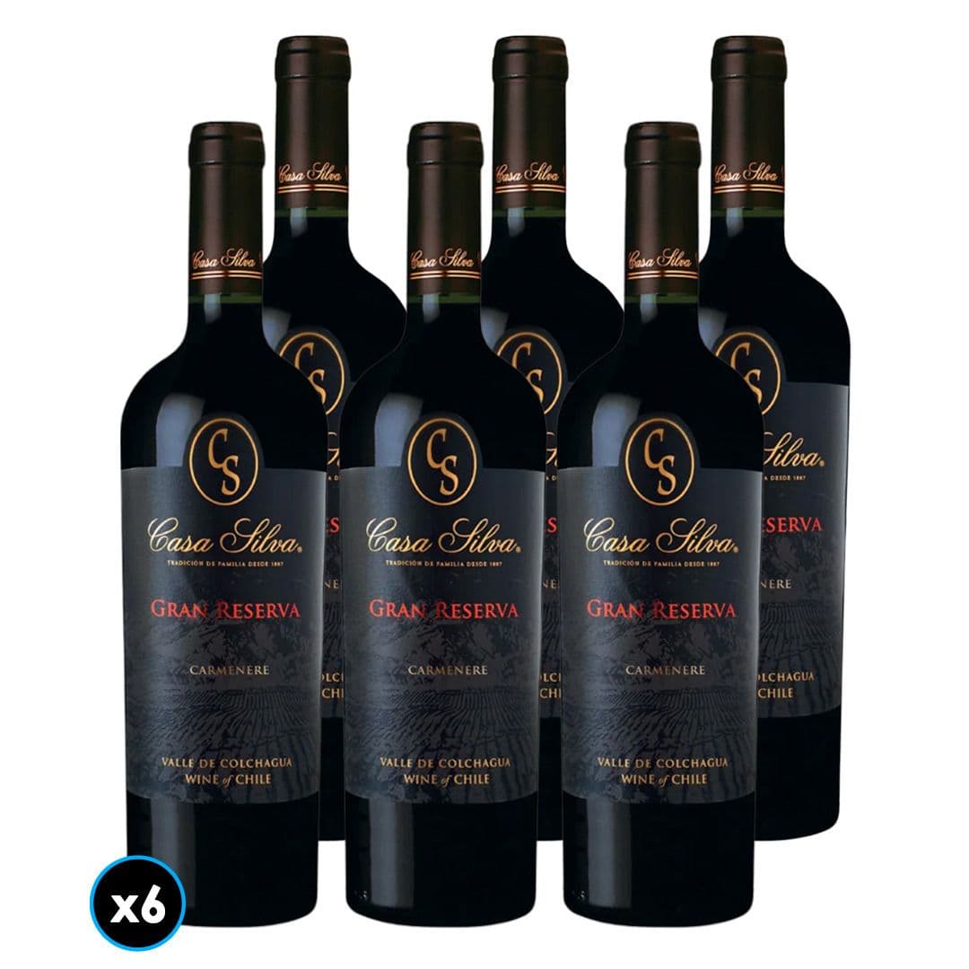 CAJA CASA SILVA GR (Carmenere): 6x Vino Casa Silva Gran Reserva Carmenere 750cc_1