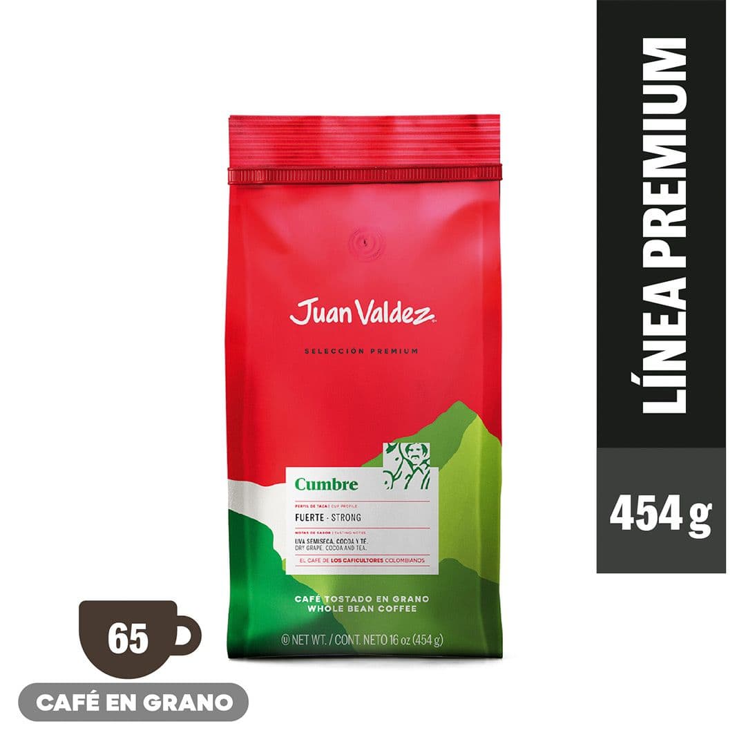 Café Juan Valdez Grano Premium Cumbres 454 grs._1