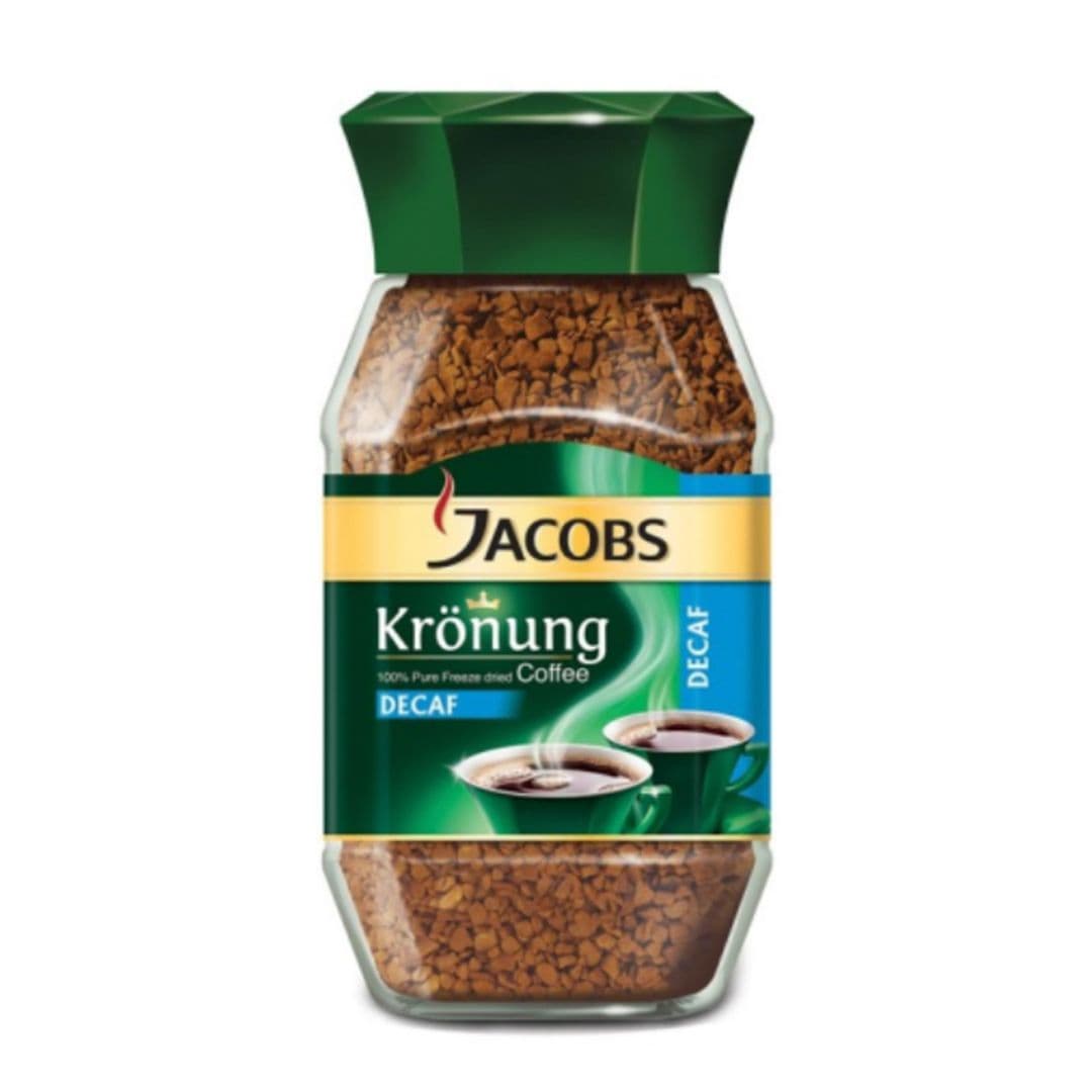 Café Instantáneo Liofilizado Jacobs Kronung Descafeinado 100 grs_1