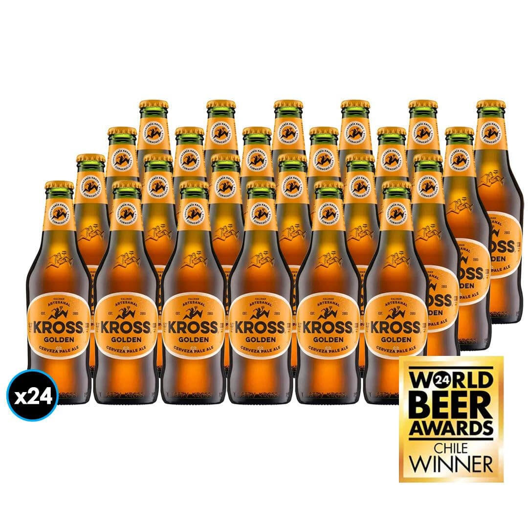 24x Cervezas Kross Golden Ale en Botellas 330cc 5,3ºalc._1
