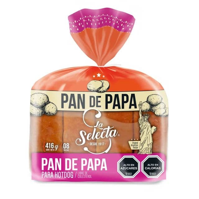 Pan Hot Dog Papa La Selecta, 8 Un_1