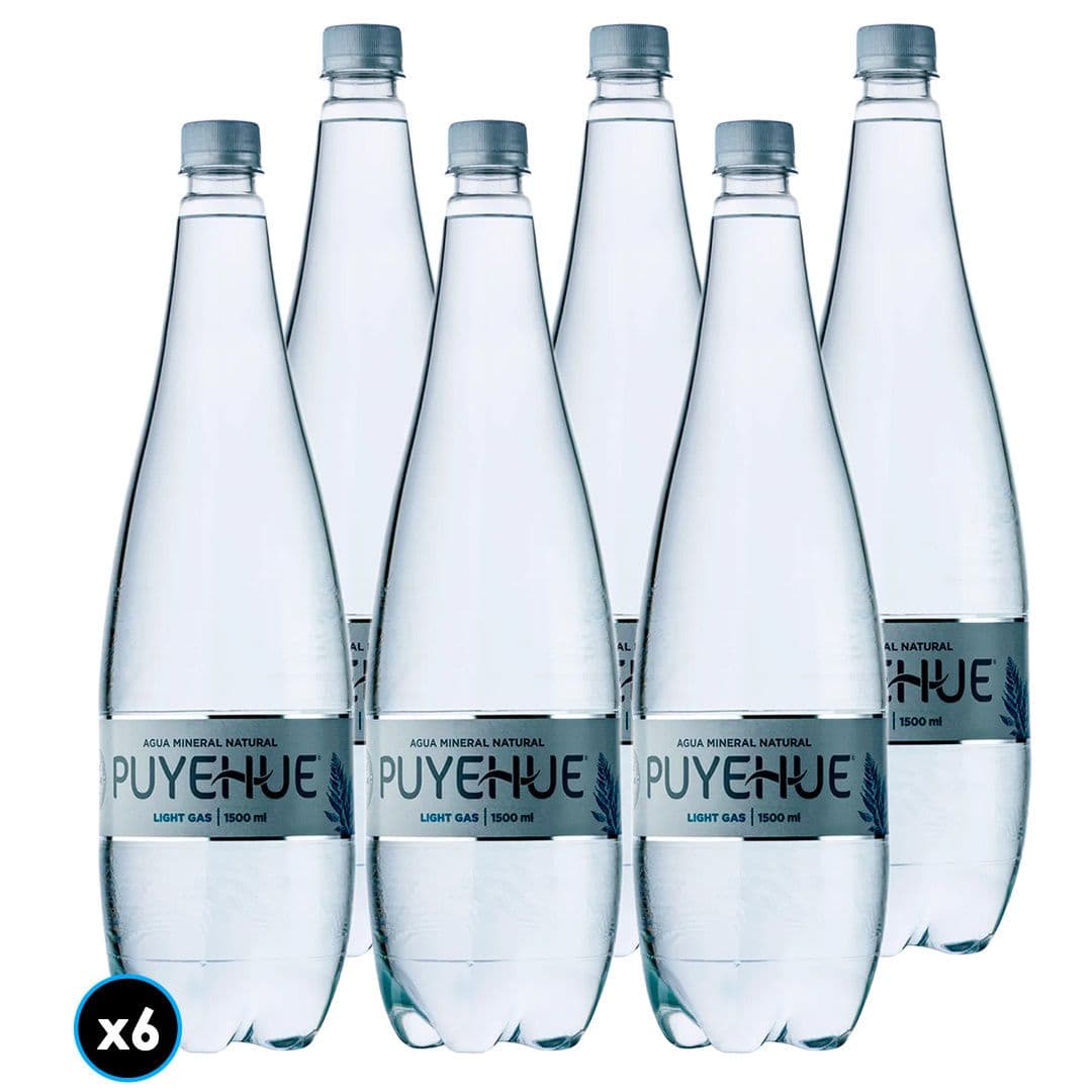 6x Agua Mineral Puyehue Light Gas 1.5 L_1