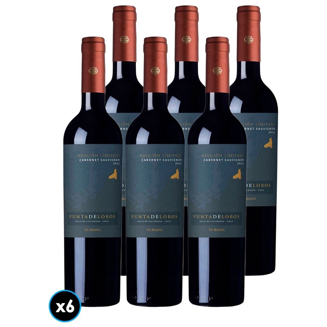 6x Vino Viu Manent Punta de Lobos Edición Limitada Cabernet Sauvignon 750cc_1