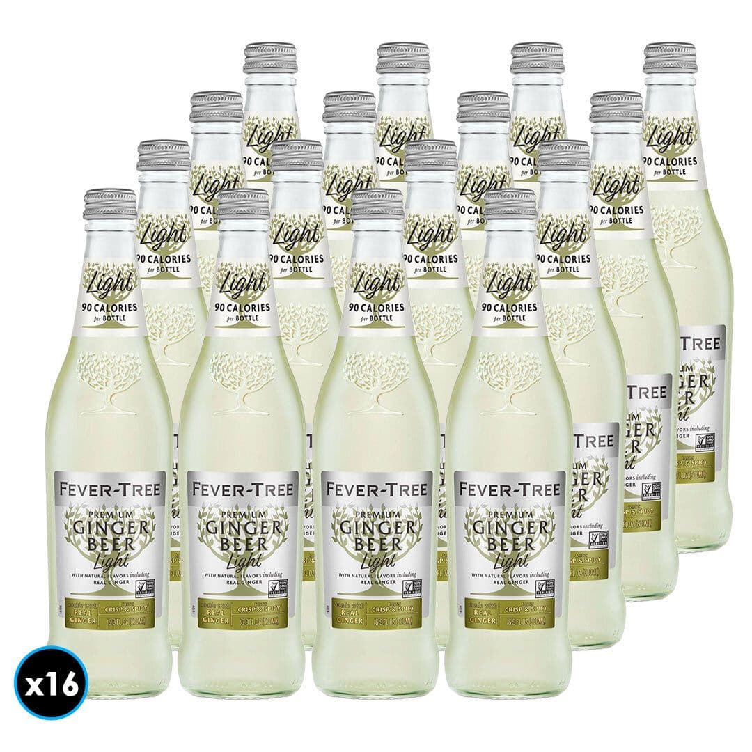 16x Bebida Premium Fever Tree Ginger Beer Refreshingly Light 500cc_1