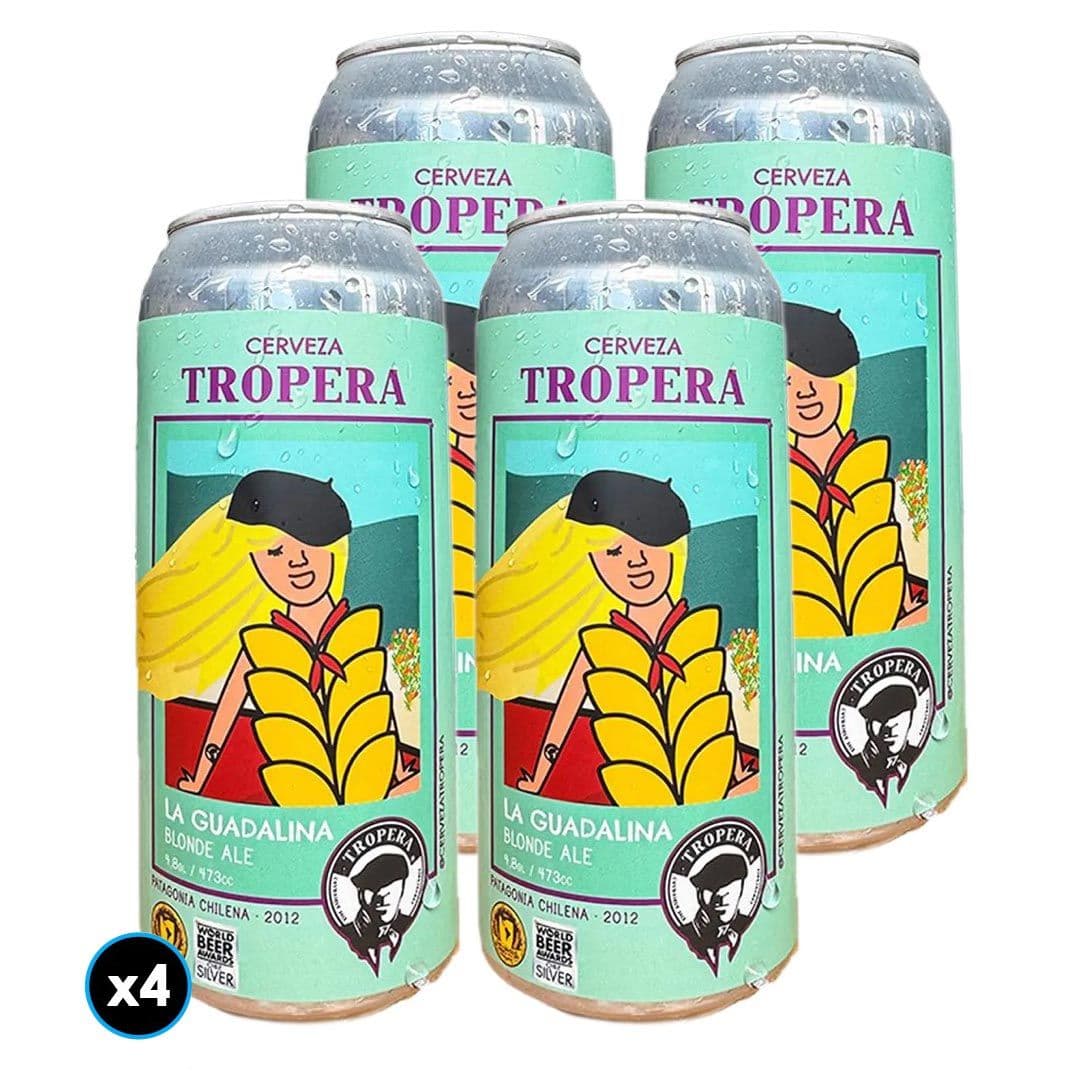 4x Cerveza Tropera La Guadalina en Lata 473cc_1