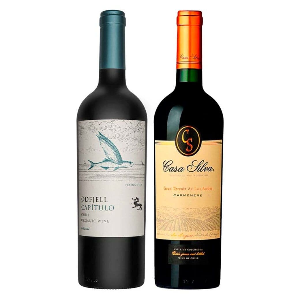 GRAN DUO FLYING FISH - CASA SILVA GRAN TERROIR (Carmenere): 1x Vino Odfjell Gran Reserva Capítulo Flying Fish (CA/CS/MA/SY) 750cc + 1x Vino Casa Silva Gran Terroir Carmenere 750cc_1