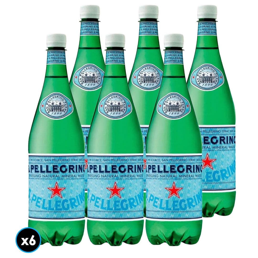 6x Agua Mineral San Pellegrino Con Gas 500cc_1