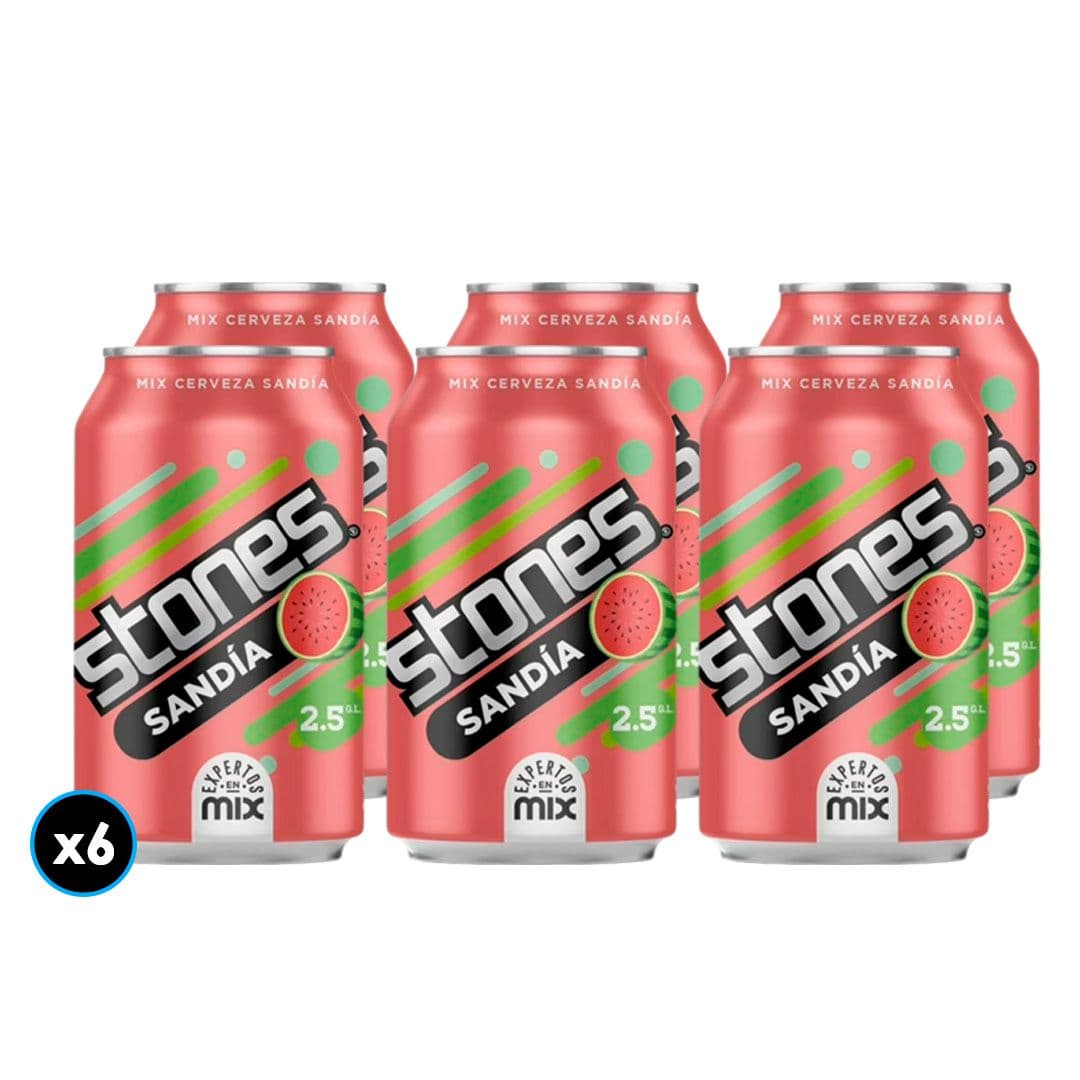6x Cerveza Stones Sandía 350cc _1