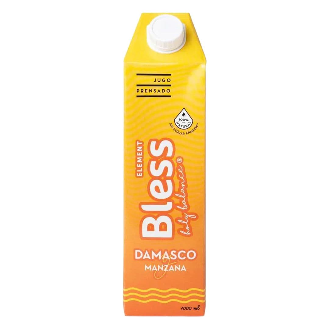 Jugo Natural Prensado Bless Element Damasco Manzana 1 L_1