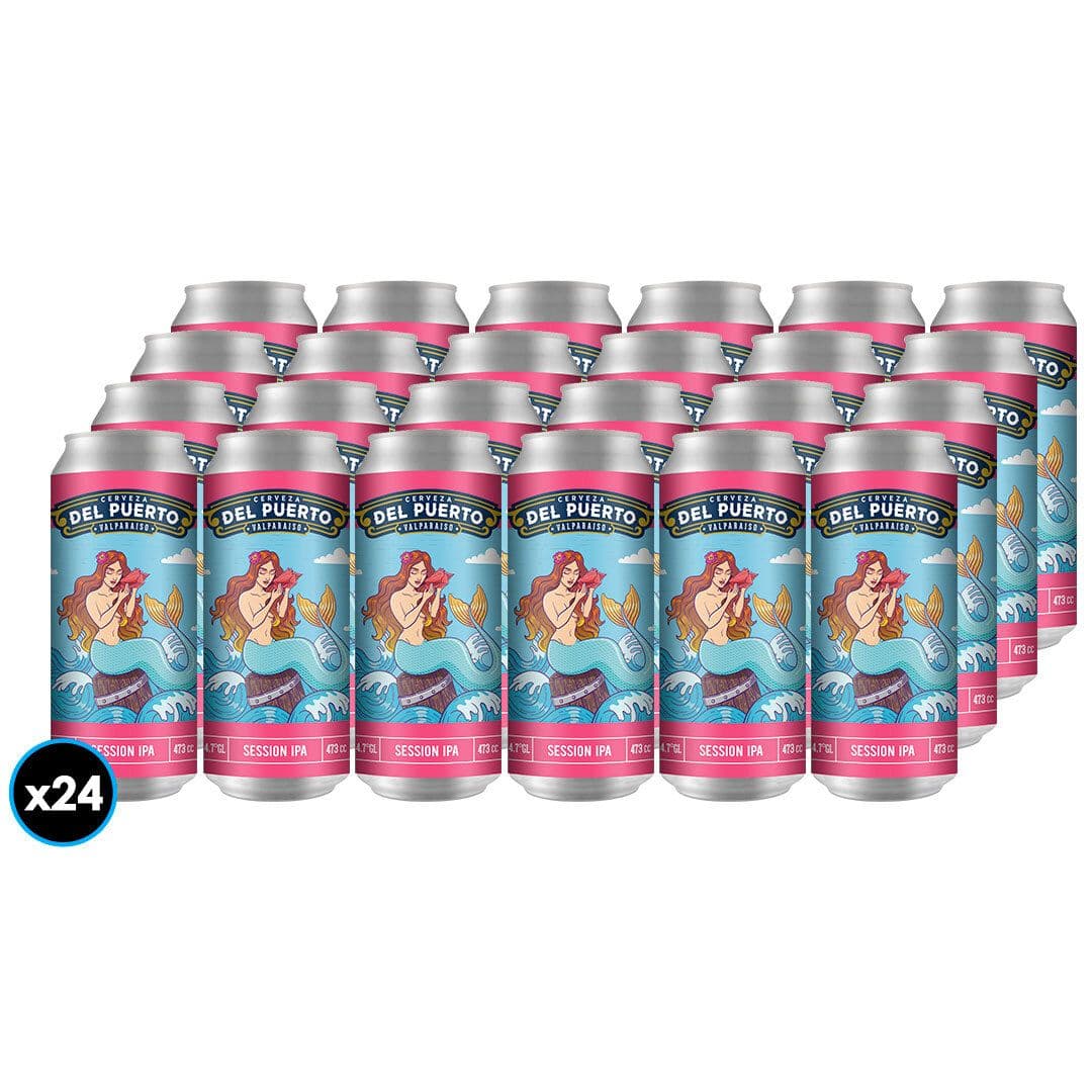 24X Cerveza Del Puerto Session IPA Lata 473 CC 4.7° GL_1