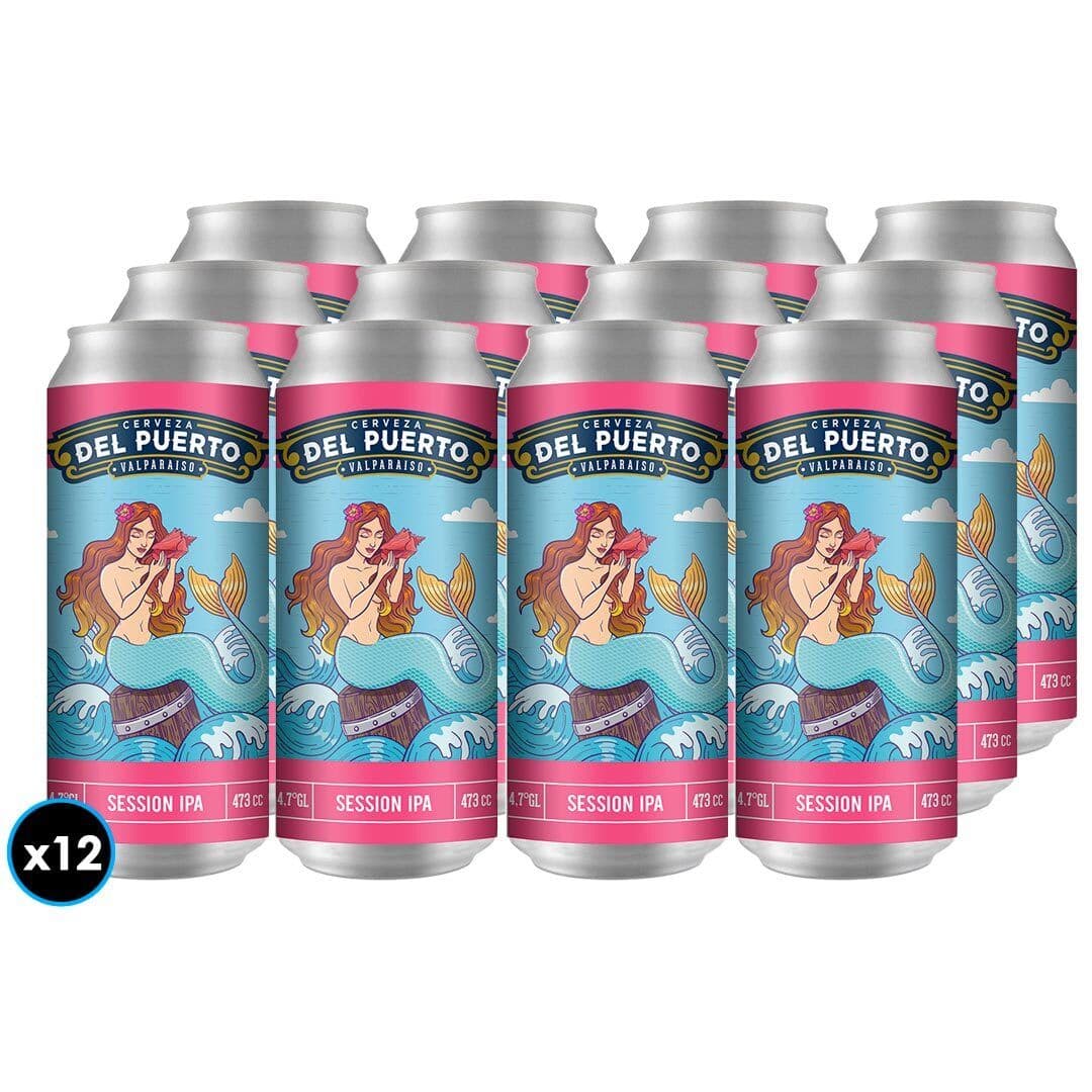 12X Cerveza Del Puerto Session IPA Lata 473 CC 4.7° GL_1