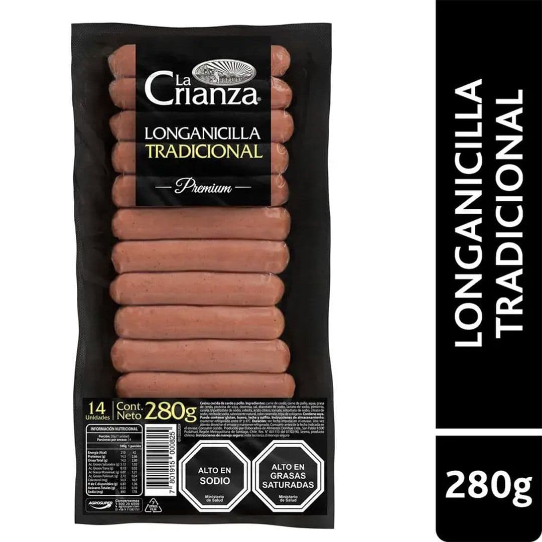 Longanicilla Tradicional Ahumada La Crianza 400 grs._1