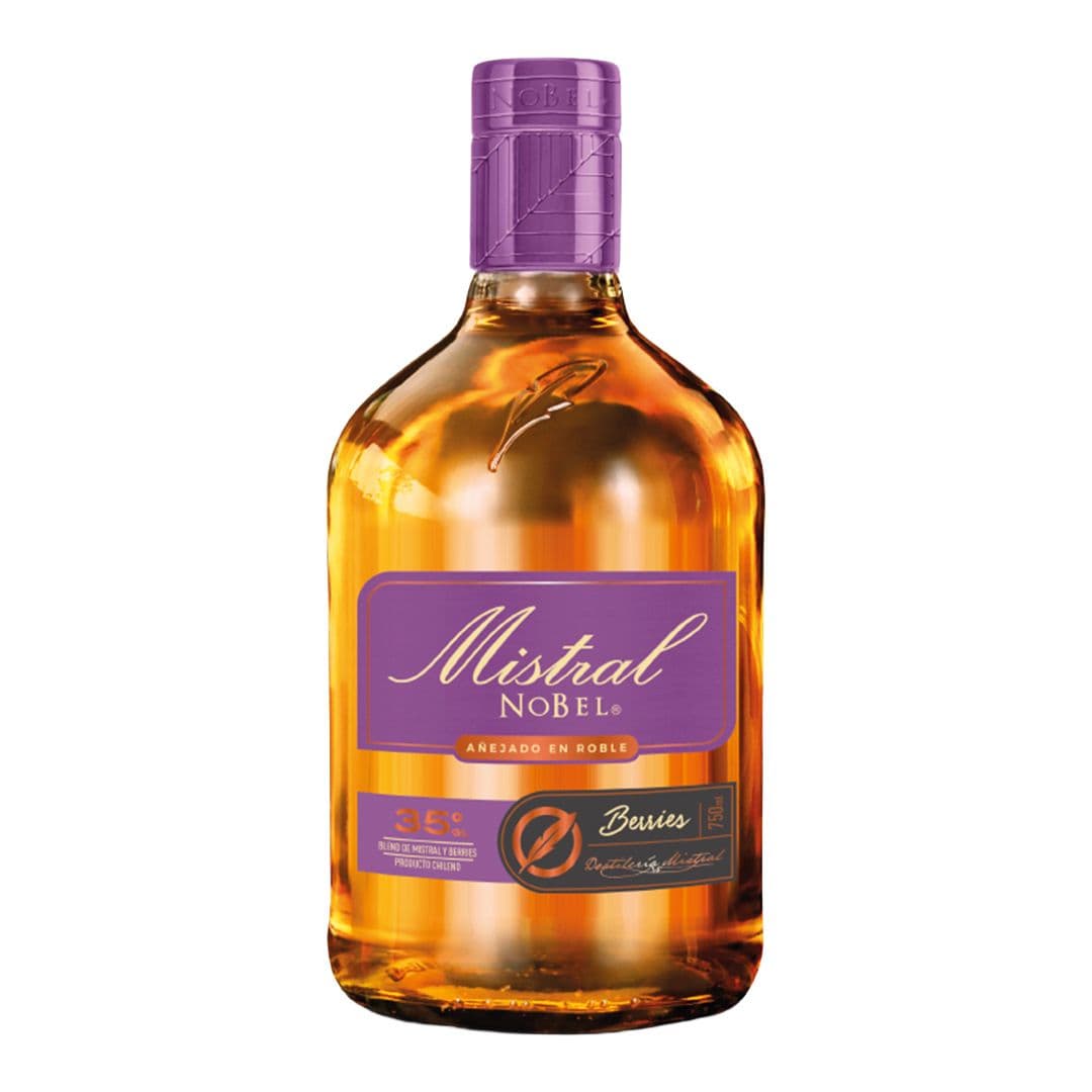 Pisco Mistral Nobel Berries 750 cc 35° alc._1