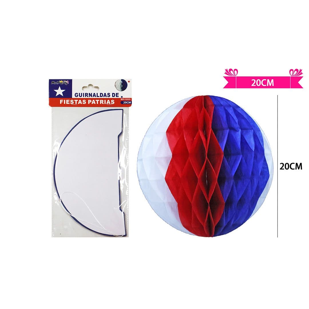 Adorno Pelota Colgante Fiestas Patrias 20cm _1