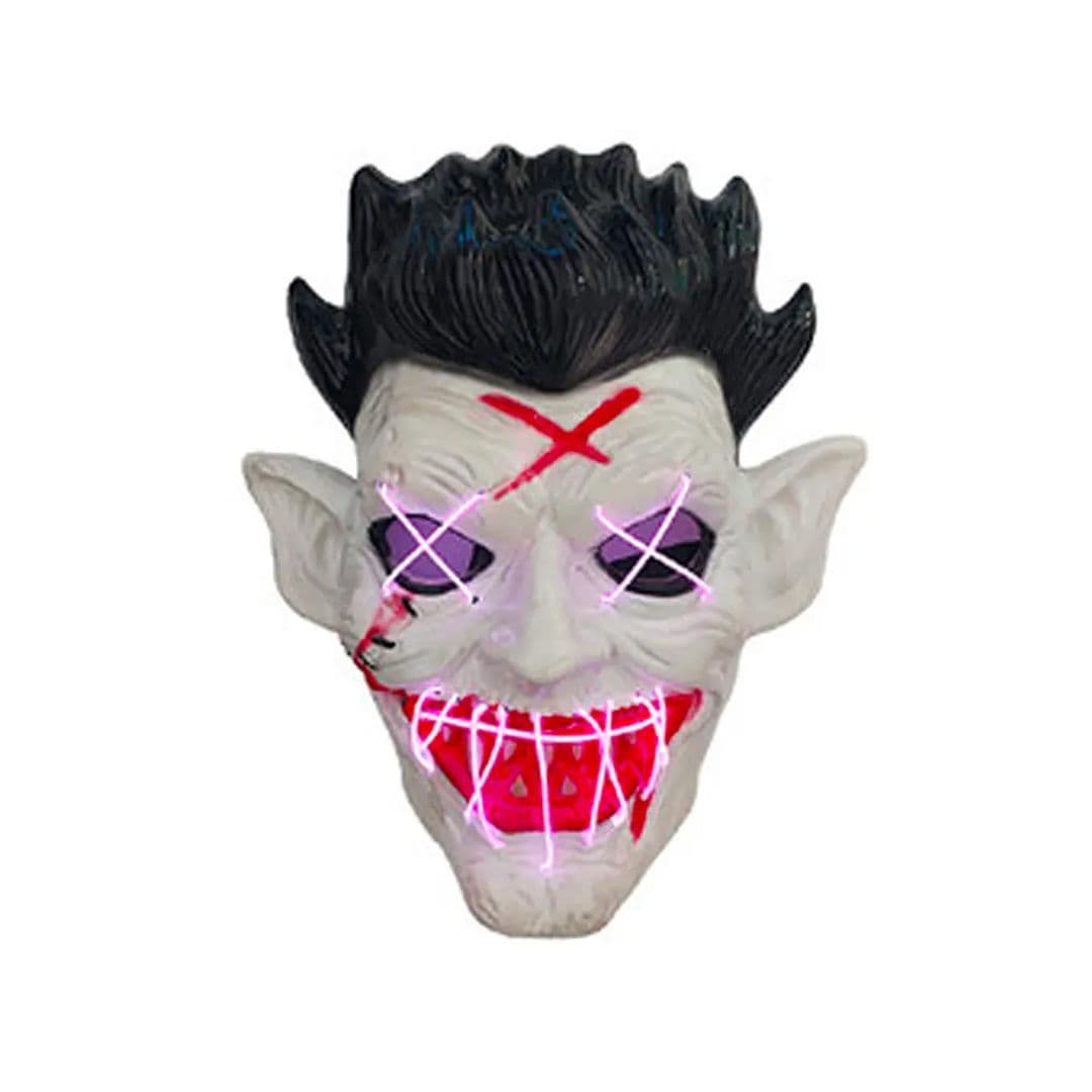 Máscara Luminosa Halloween Color Aleatorio 26x31cm _1