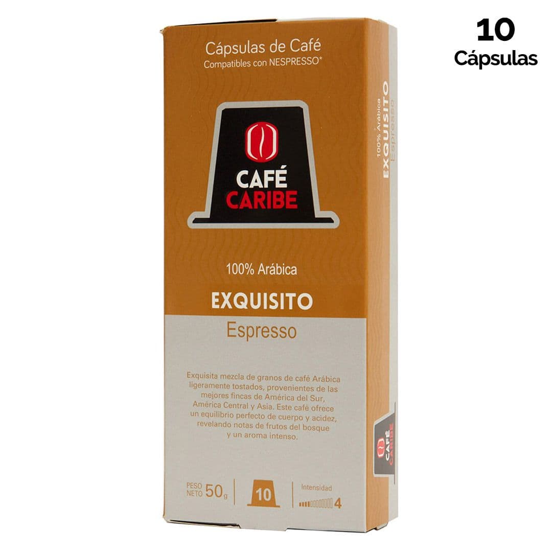 Cápsulas de Café Caribe Exquisito Nespresso® Compatible (10 Unidades)_1