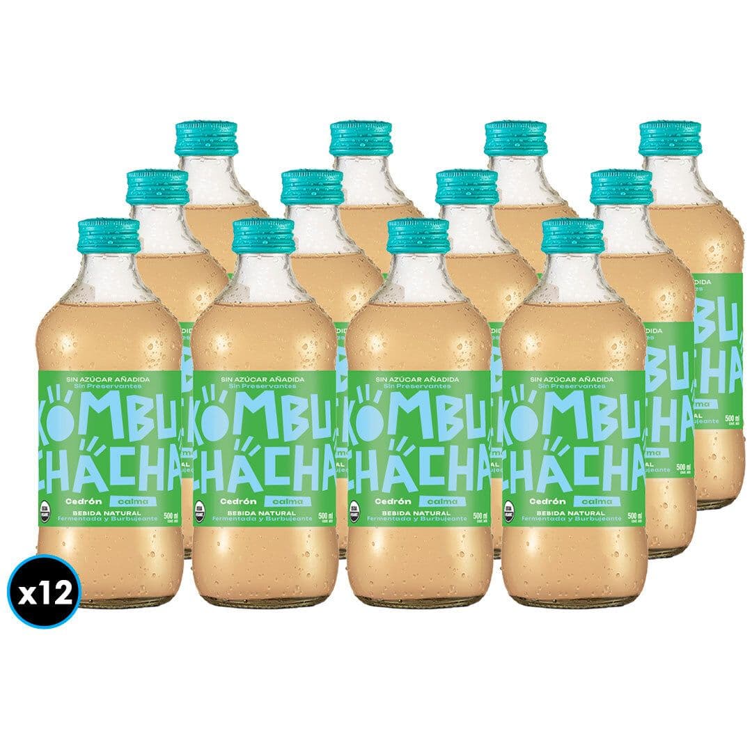 12x Kombuchacha Cedrón Sin Azúcar Añadida Botella 500cc_1