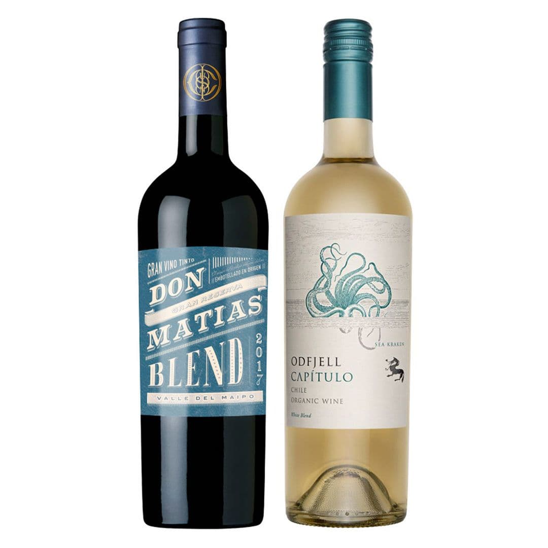 PACK BLEND: 1X Vino Cousiño Macul Don Matias Blend 750cc + 1X Vino Odfjell Capítulo Ensamblaje Blanco 750cc_1