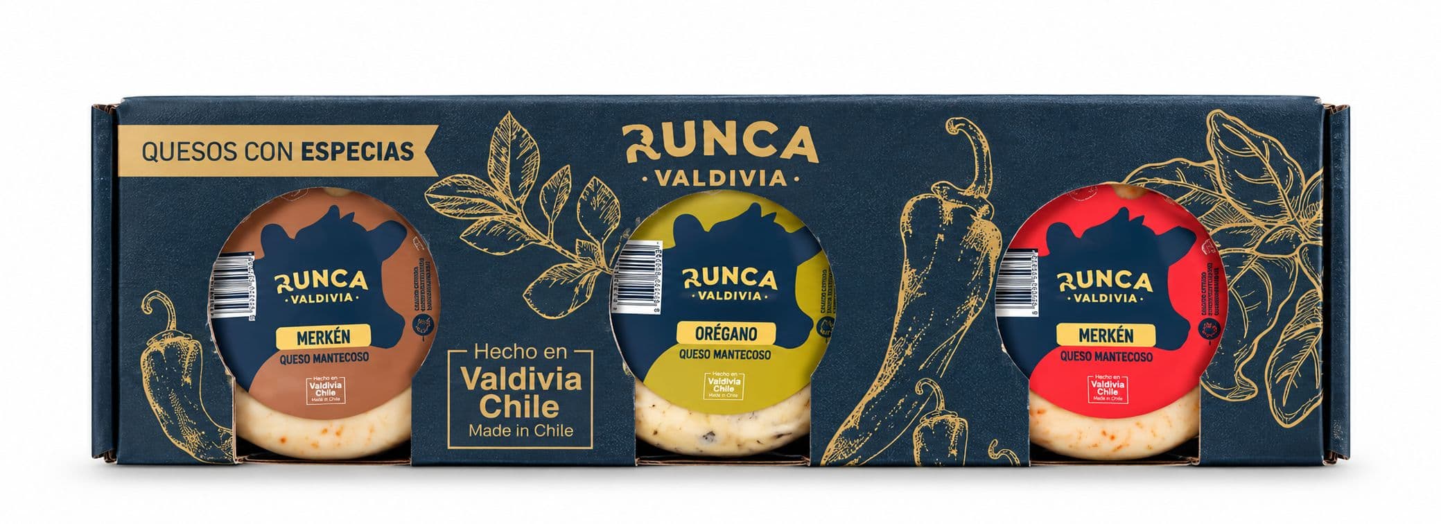 Tripack Mantecoso Mix (Merkén, Orégano y Ahumado) 200 grs c/u_1