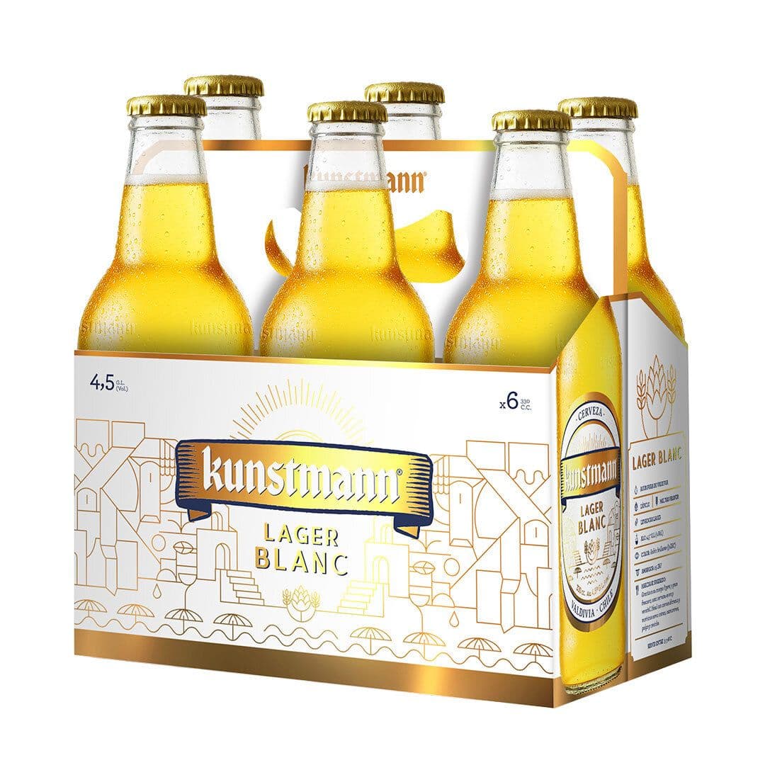 6x Cerveza Kunstmann Lager Blanc Botella 330cc_1