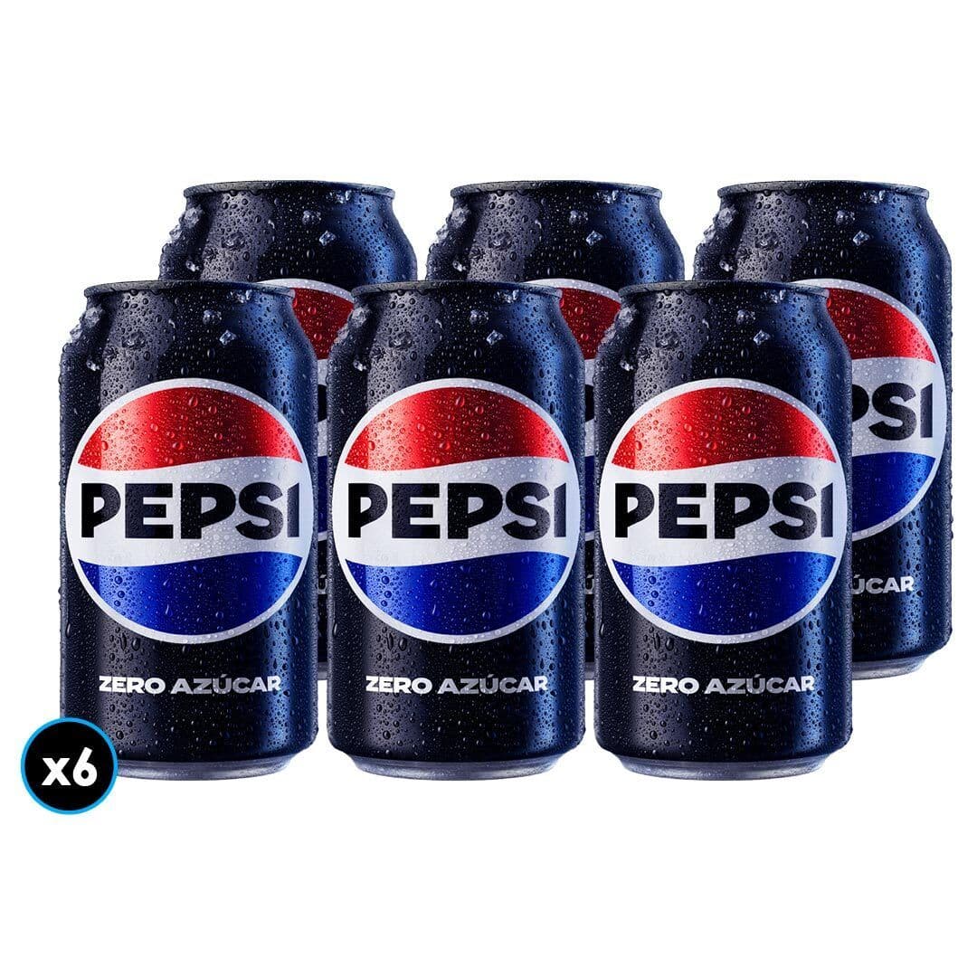 6x Bebida Pepsi Zero Lata 350cc_1