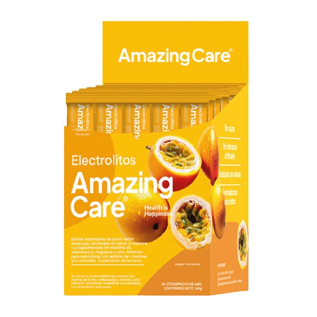 Boost de Hidratación Amazing Care Caja 30 Sticks Maracuyá_1