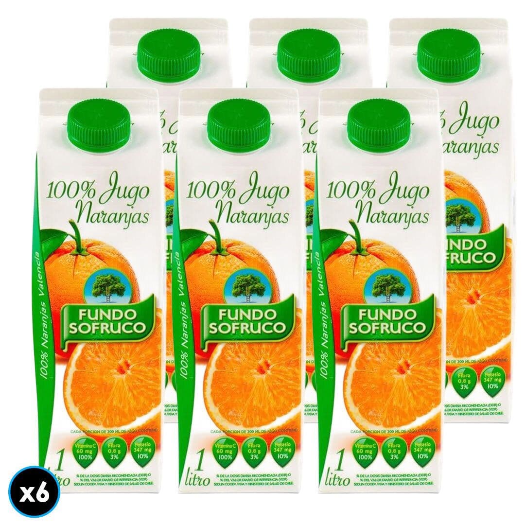 6x Jugo Fresco Sofruco Naranja 1 L_1