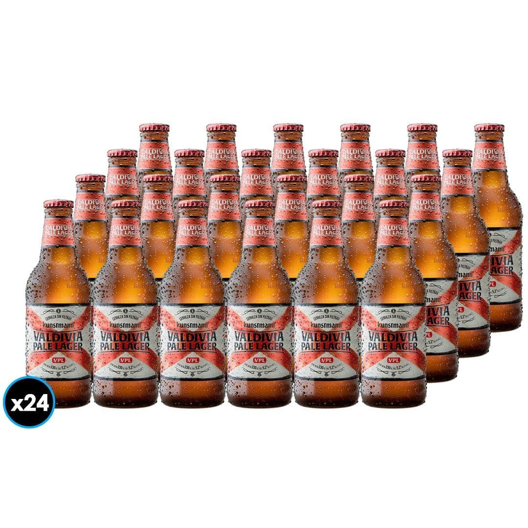 24x Cervezas Kunstmann Valdivia Pale Lager Botella 330cc_1