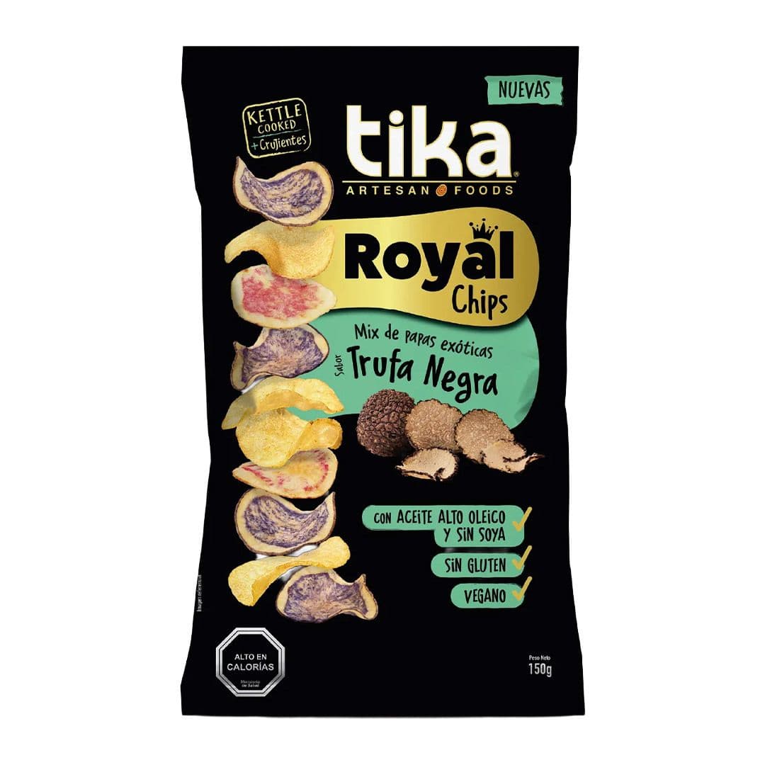 Papas Tika Chips Royal Trufa Negra 150 grs_1