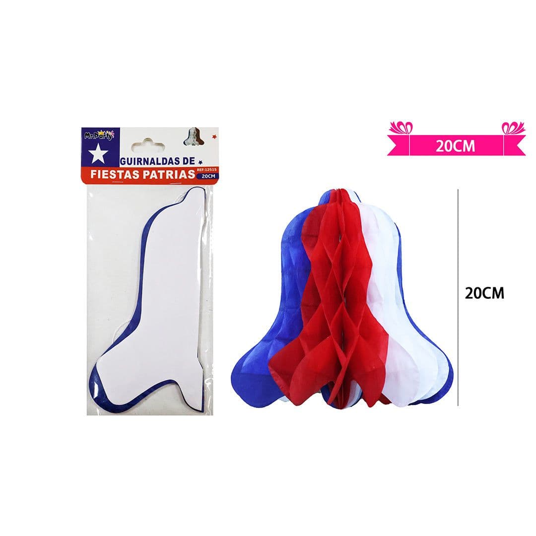 Adorno Campana Colgante Fiestas Patrias 20cm_1