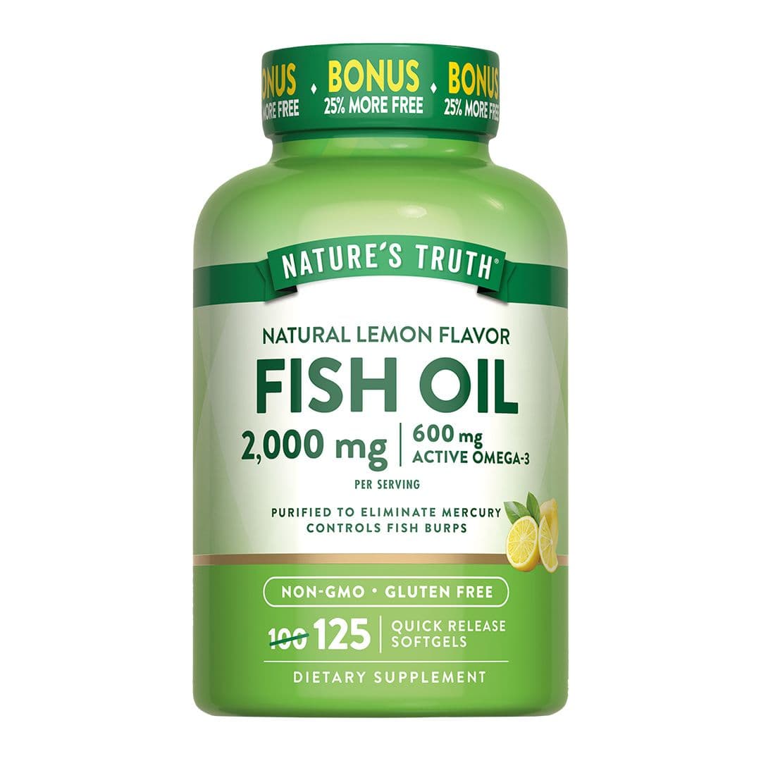 Suplemento Natures Truth Omega 3 Fish Oil 1000mg (125 Unidades)_1