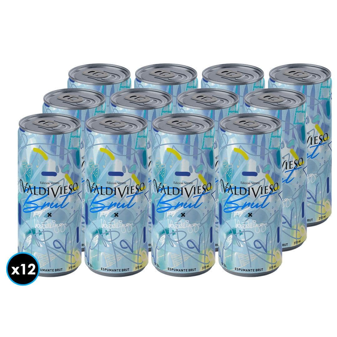 12x Espumante Valdivieso Brut en Lata 310cc_1