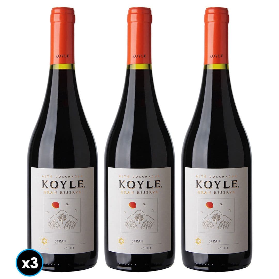 TRÍO KOYLE N°4: 3x Vino Koyle Gran Reserva Syrah 750cc_1