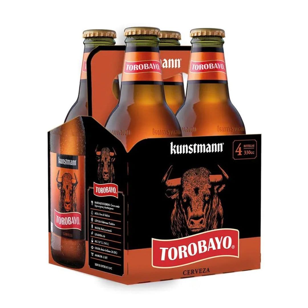 4x Cerveza Kunstmann Torobayo en Botella 330cc_1