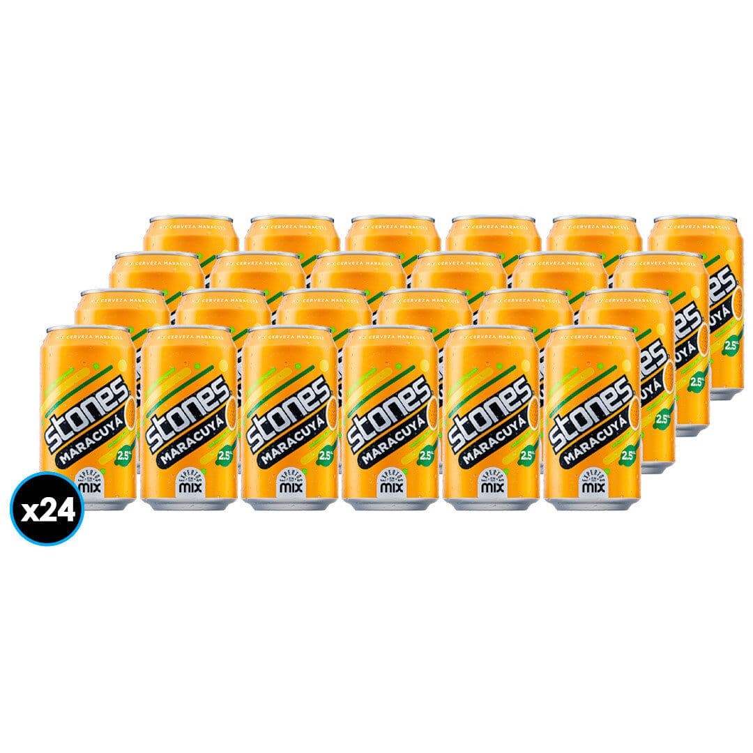 24x Cervezas Maracuyá Stones Lata 350cc _1