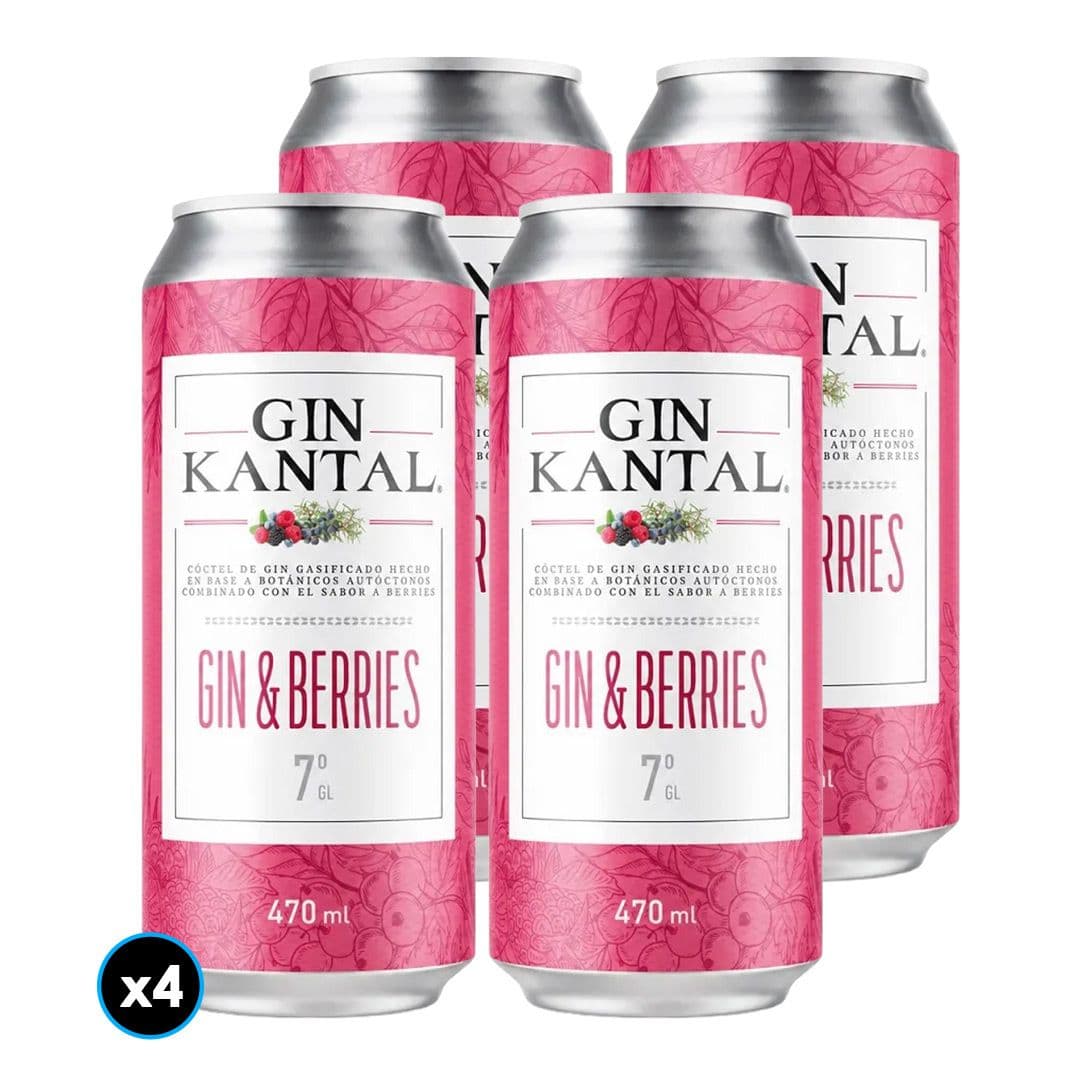 4x Gin Kantal Berries Lata 470cc 7° Alc._1
