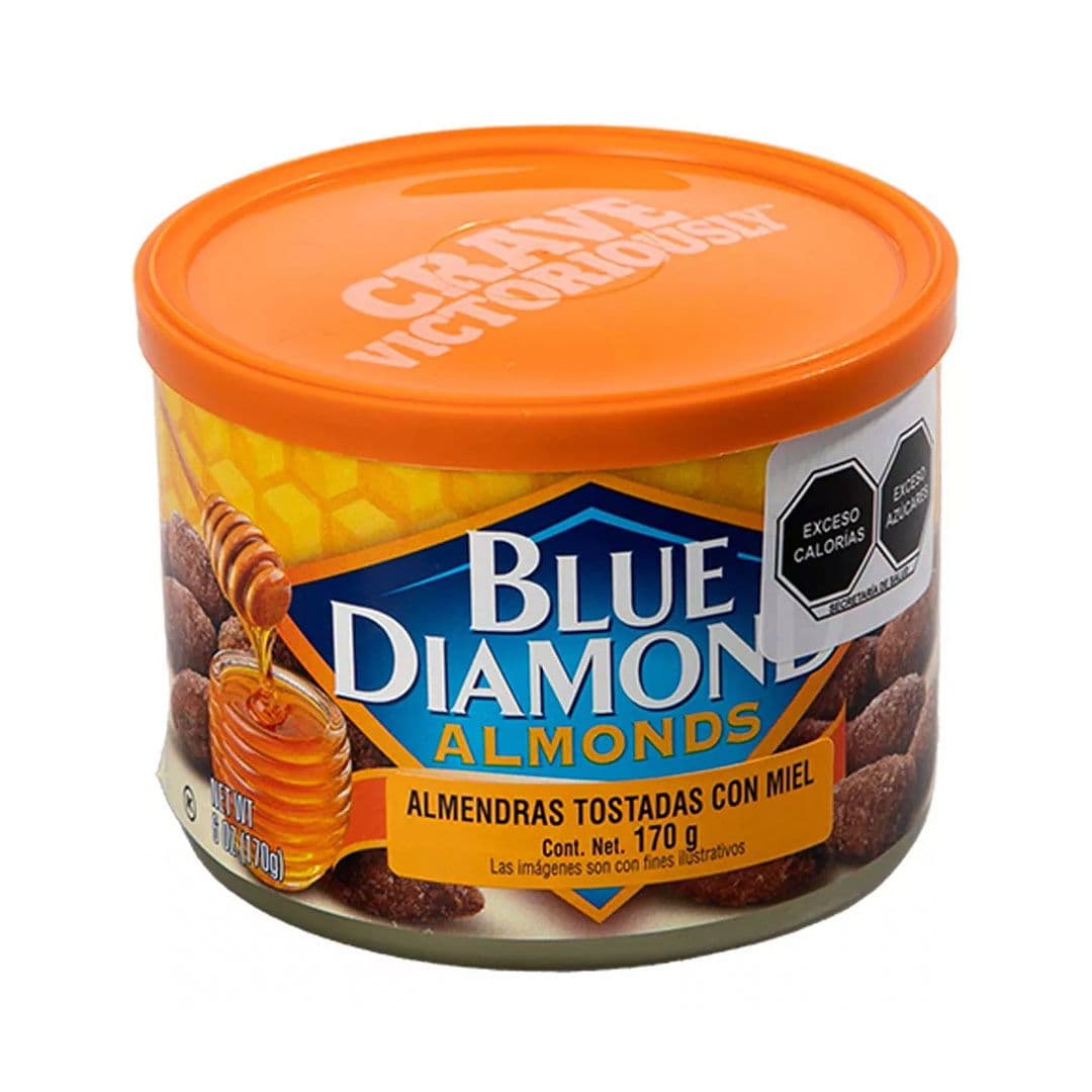 Almendras Blue Diamond Tostadas con Miel Lata 170 grs_1