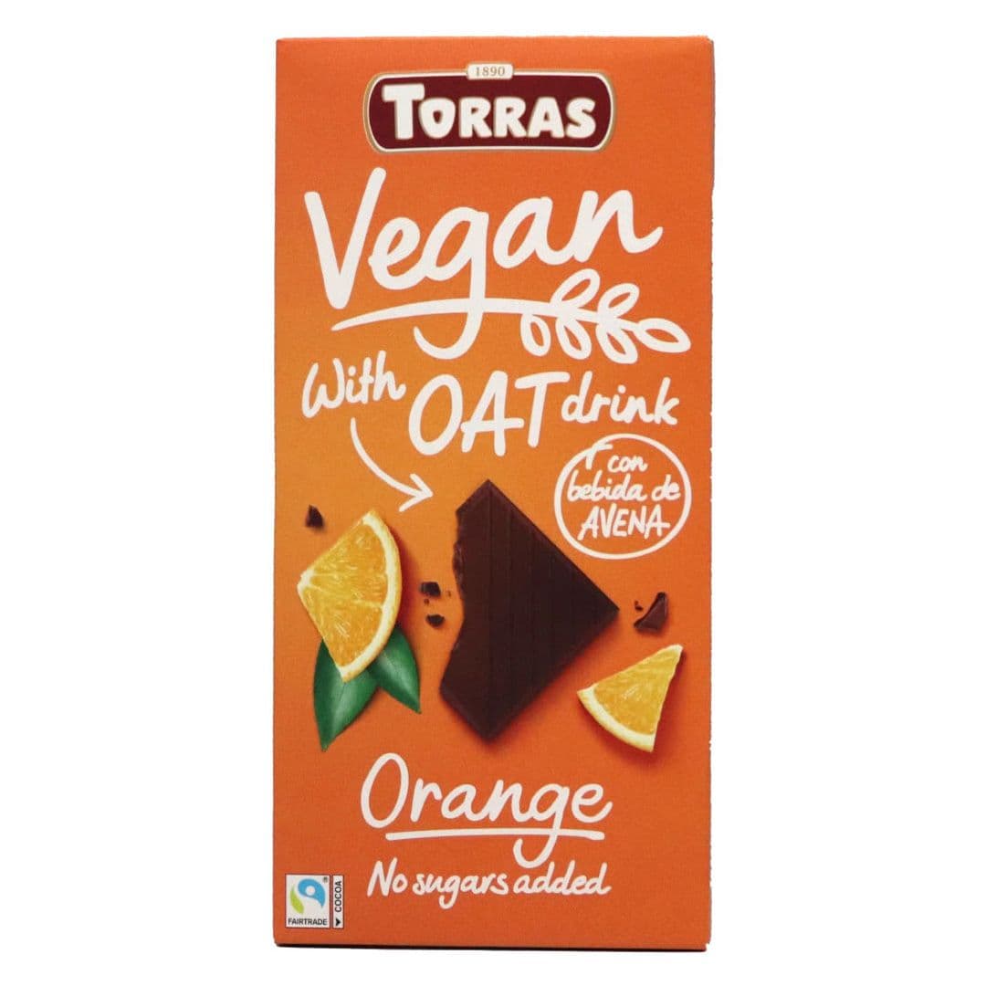 Chocolate Torras Vegano Leche de Avena y Naranja 100 grs_1