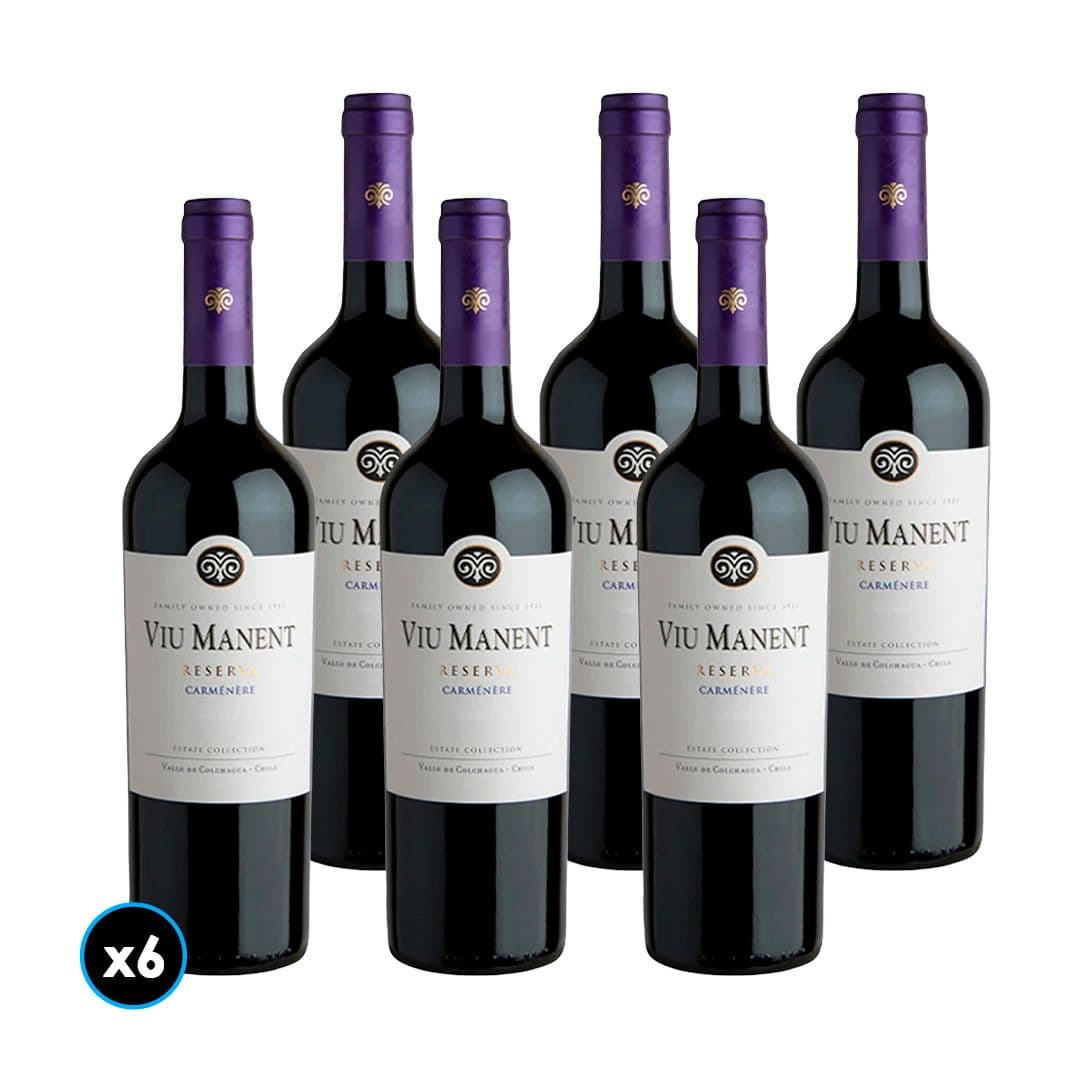 CAJA VIU MANENT RESERVA (Carmenere): 6x Vino Viu Manent Reserva Carmenere 750cc_1