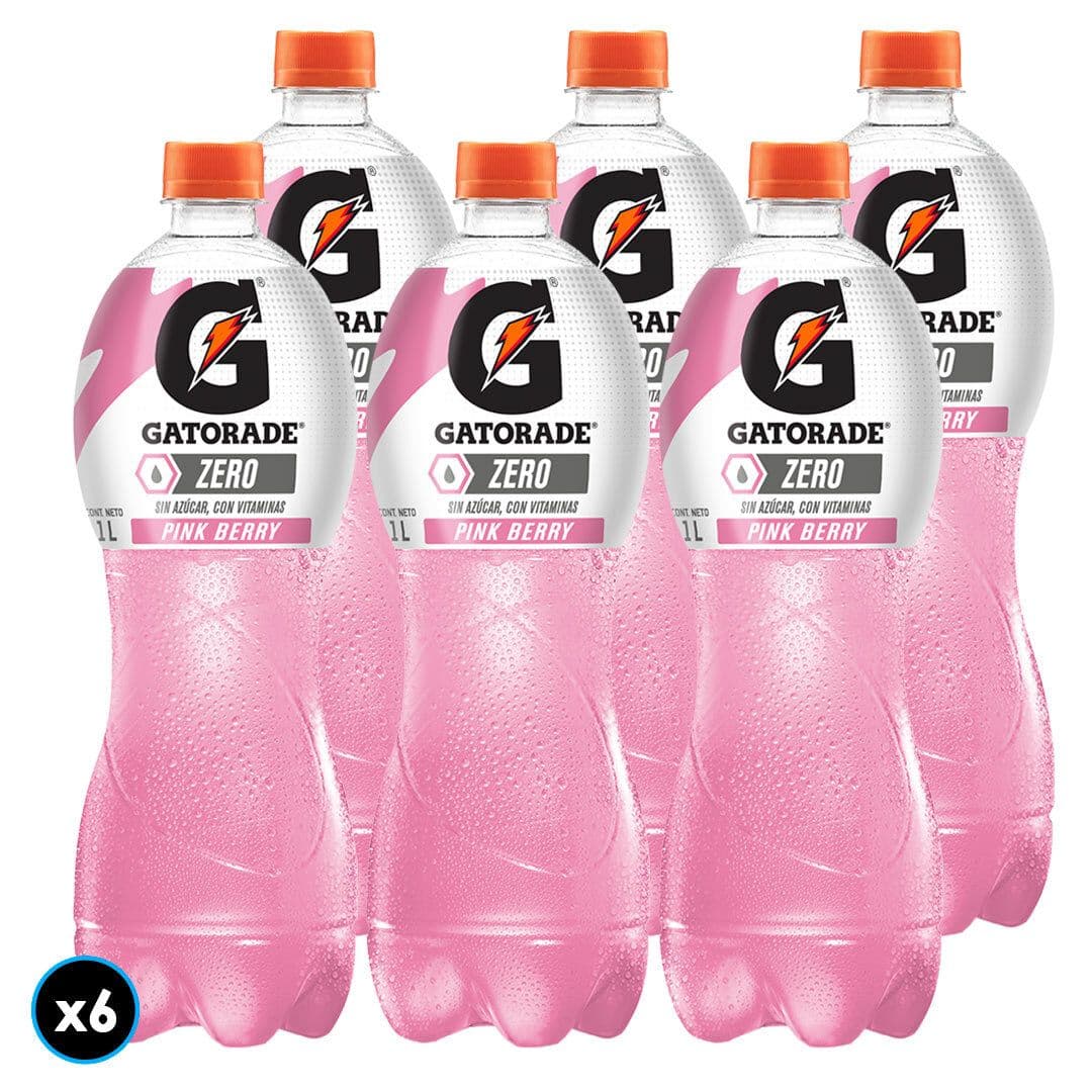 6x Bebida Isotónica Gatorade Pink Zero 1 L_1
