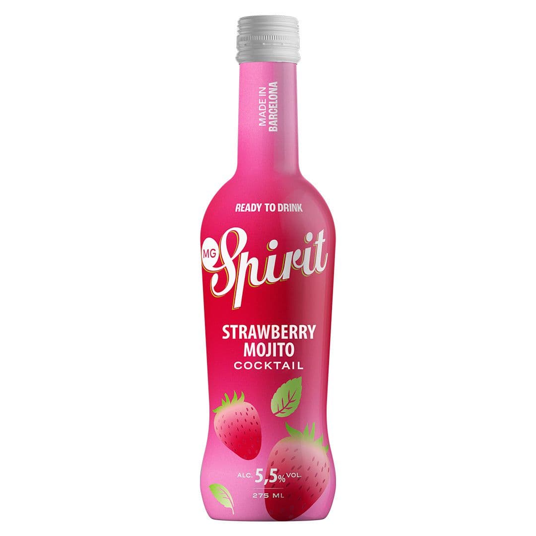 Cóctel MG Spirit Strawberry Mojito 5,5º 275cc_1