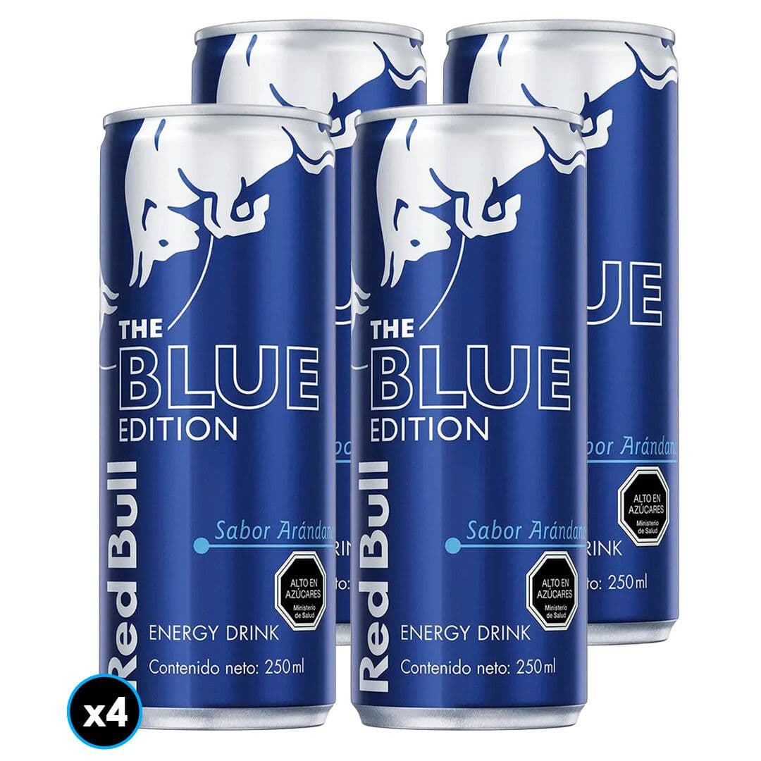 4x Bebida Energética Red Bull Blue Edition 250cc_1