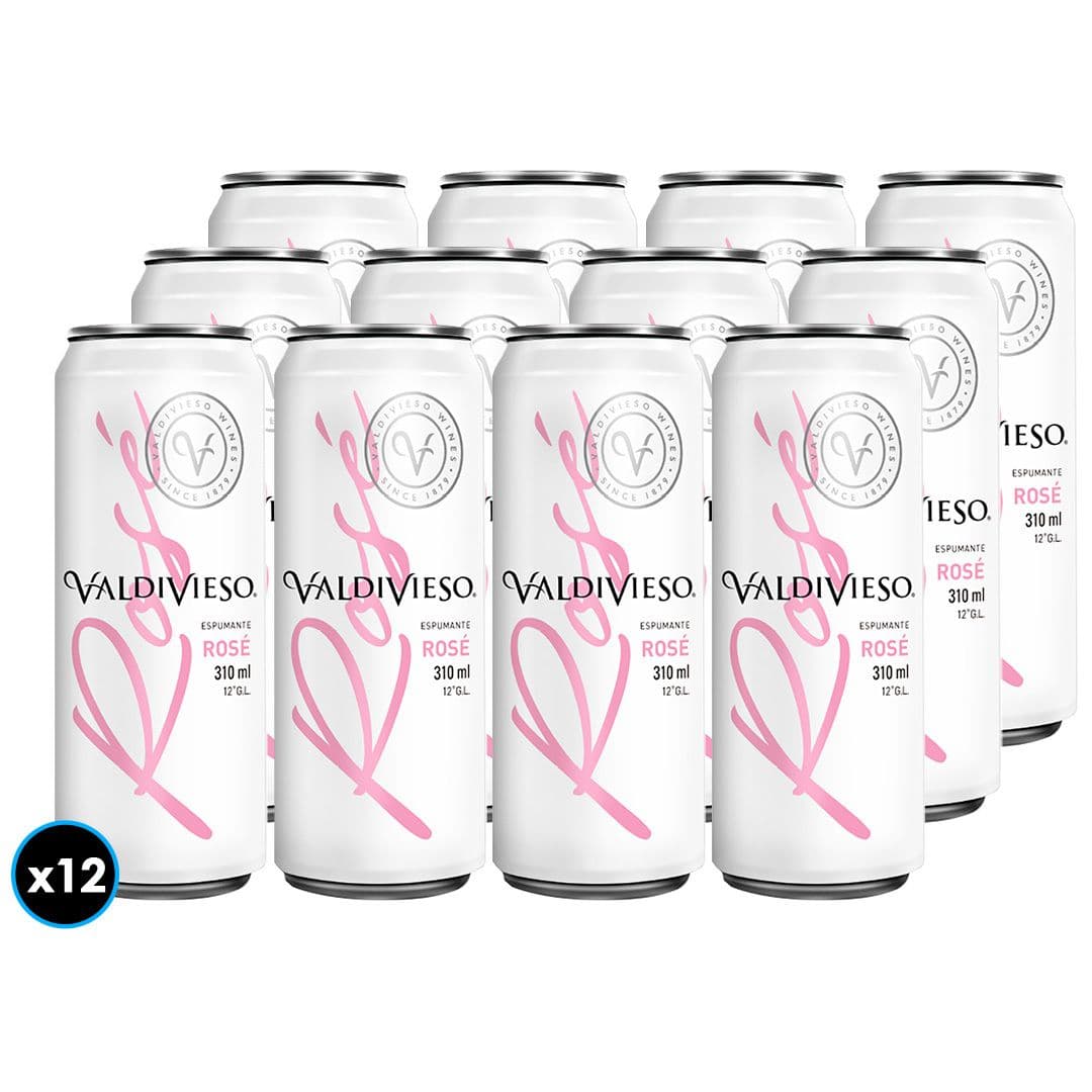 12x Espumante Valdivieso Brut Rosé en Lata 310cc_1