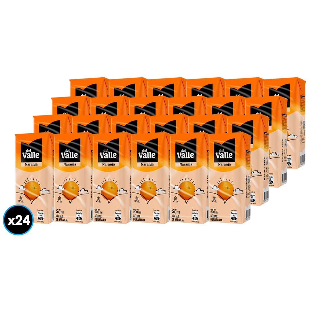 24x Néctar Del Valle Naranja Tetra 200cc_1