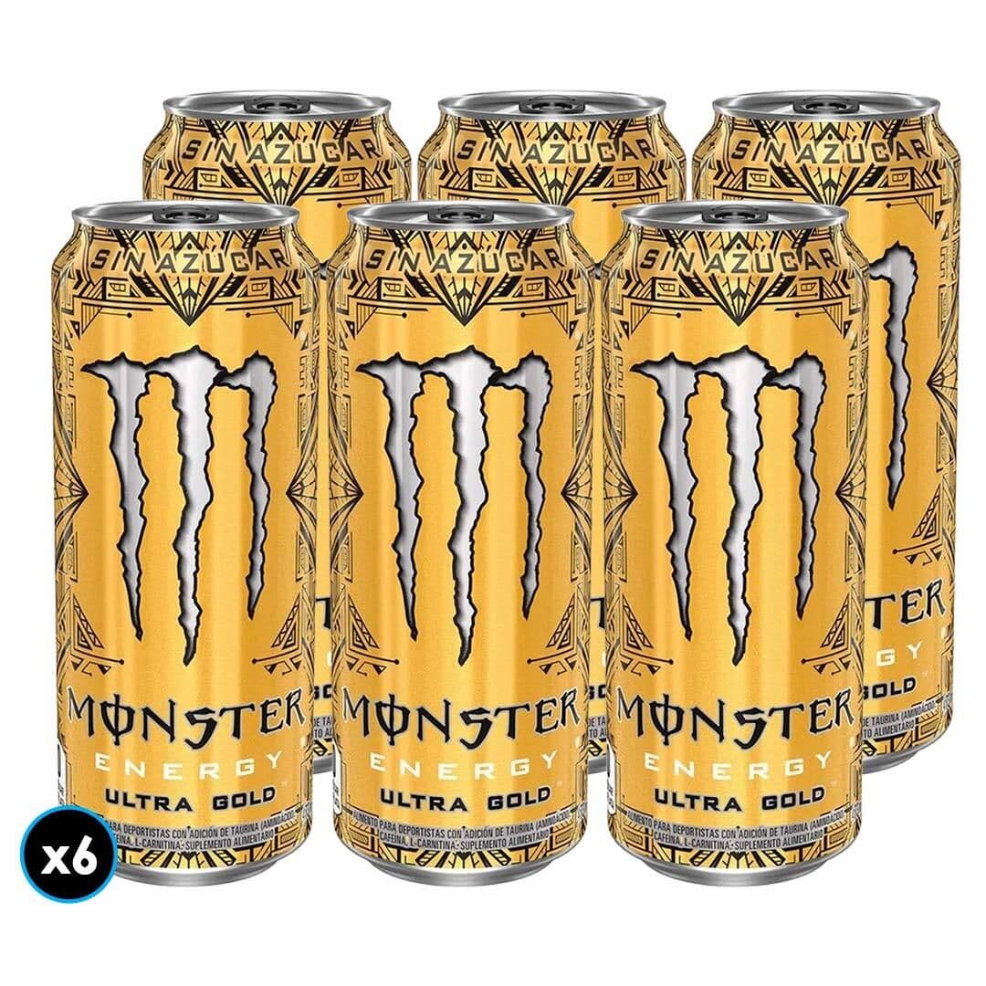 6x Bebida Energética Monster Energy Ultra Gold 473cc_1