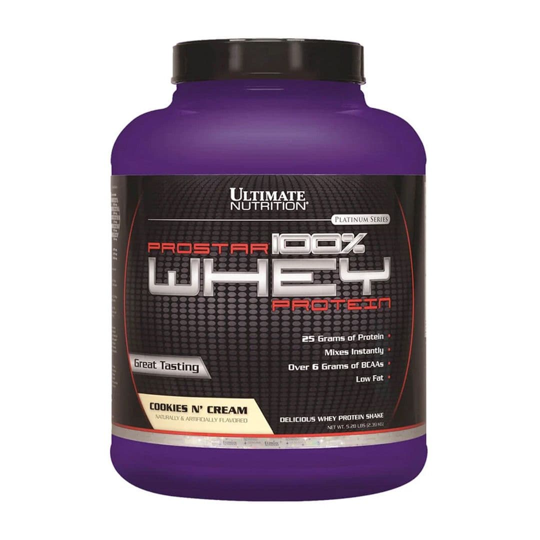 Proteína Ultimate Nutrition Prostar 100% Whey Cookies & Cream 5 lb_1