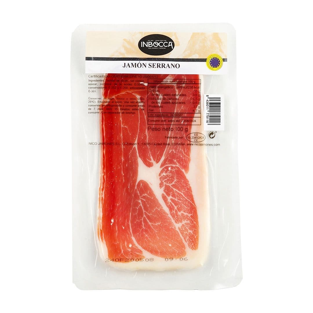 Jamón Serrano Loncheado In Bocca 100 grs._1