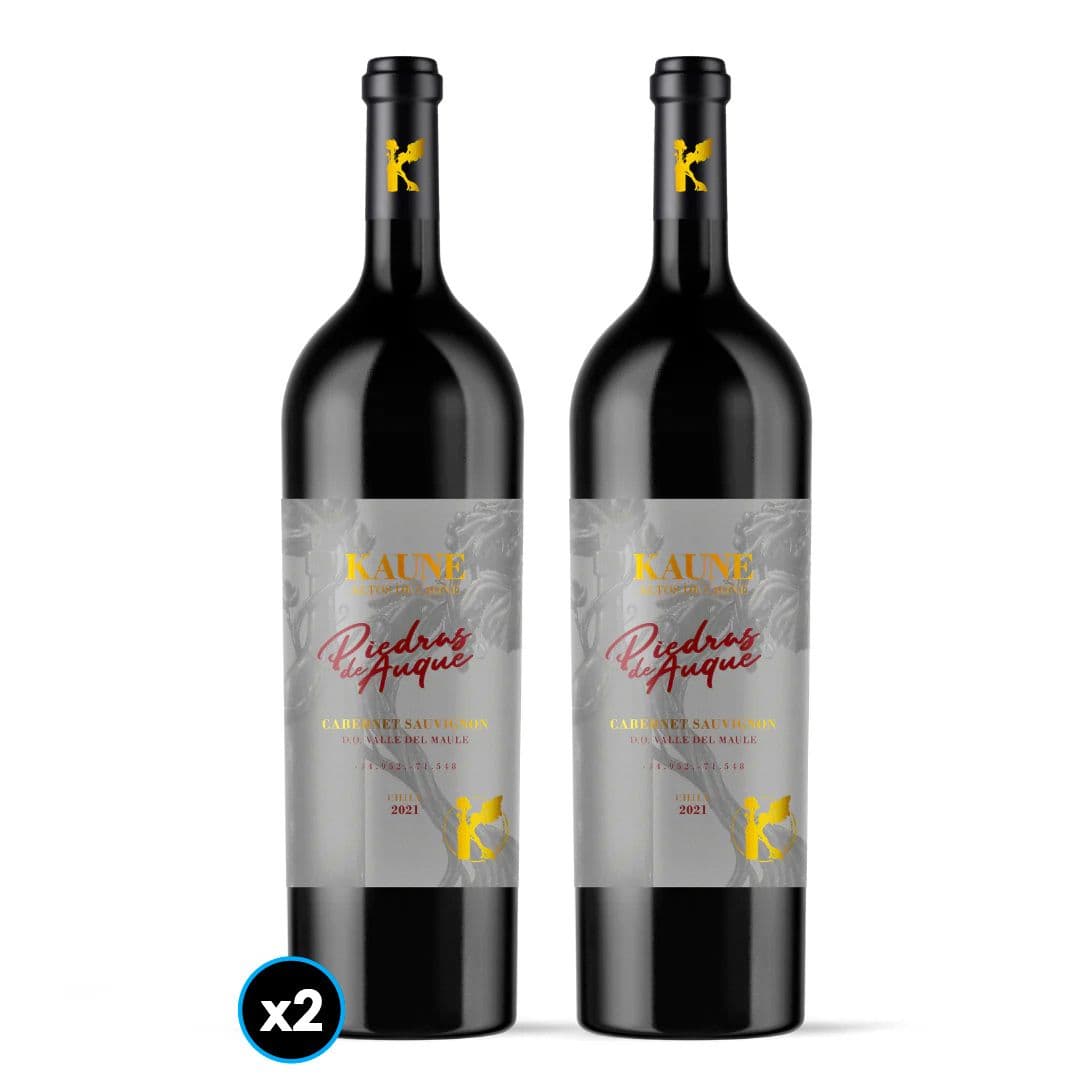 DÚO KAUNE N°1: 2x Vino Kaune Piedras de Auque Cabernet Sauvignon 750cc_1