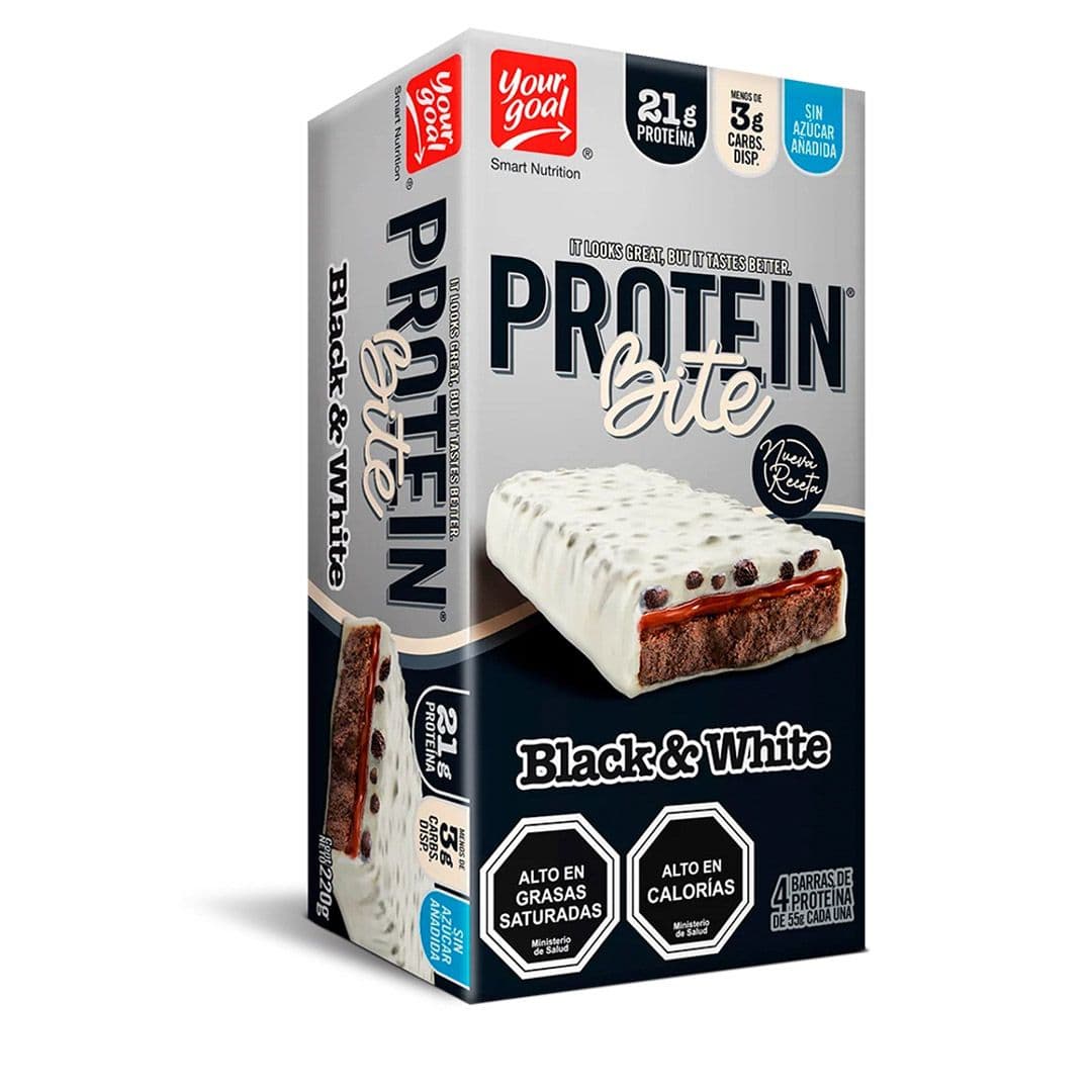 Barras de Proteína Bite Black & White 55 grs (4 unidades)_1
