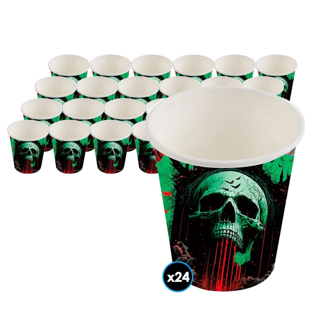 24x Vasos de Cartón Halloween 300ml_1